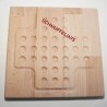 Holzspielbrett Solitär Geschenk Papa