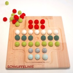 Holzspielbrett Solitär Geschenk Papa