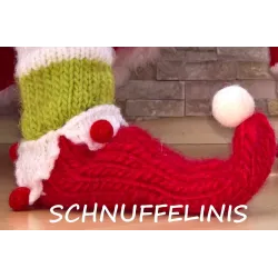 Stickanleitung, für lustige Elf Socken, Stuhlbeine weihnachtlich