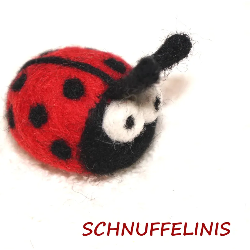 ladybug Hugo, lady beetle, Hugo the felted buddy, Baby mobile