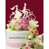 Hochzeitstorte Tandem Brautpaar