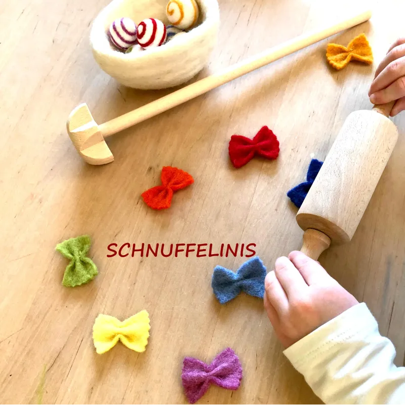 Filzkugeln Montessori Spielzeug, Zahlenlern Set Montessori