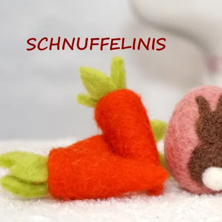 Möhren aus Filz, für Filzkugeln Mobile, Geschenk zu Ostern, Tischdeko
