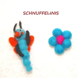 Filz Schmetterlingsraupen...
