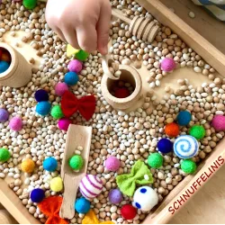Filzkugeln Montessori Spielzeug, Zahlenlern Set Montessori, Rechenkasten