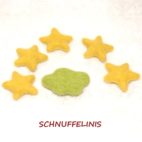 Set di taler con stelle di feltro