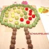 Montessori fruit tree idea, tracing board, toddler gift idea