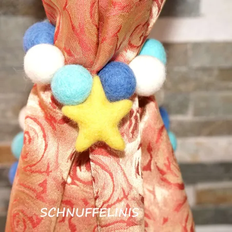 Filzkugeln Raffhalter, Kindervorhänge, Baby Mobile, Raffhalter Gardine