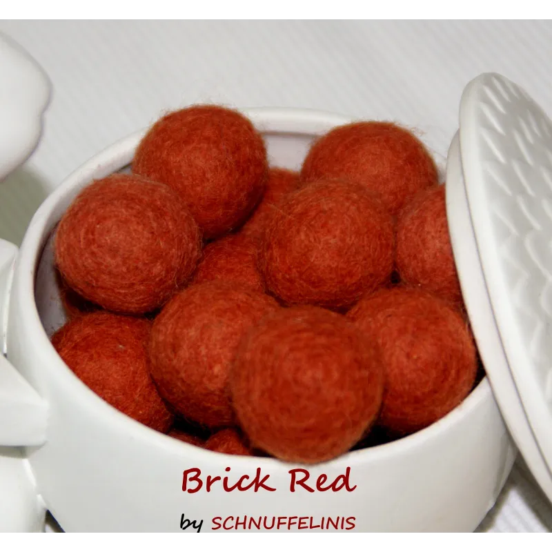 Red Felt Balls