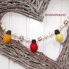 warm helle Lichterketten Weihnachtsbaumschmuck, Lichterkette aus Filz