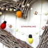 warm helle Lichterketten Weihnachtsbaumschmuck, Lichterkette aus Filz