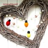 warm helle Lichterketten Weihnachtsbaumschmuck, Lichterkette aus Filz