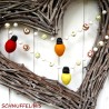 warm helle Lichterketten Weihnachtsbaumschmuck, Lichterkette aus Filz