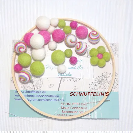 DIY Baby Mobilé fleurs en spirale