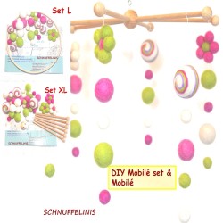 Baby Mobile Blütenwirbel DIY Schnuffelinis