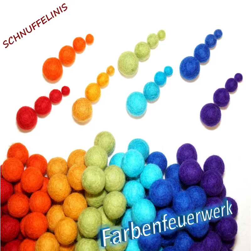 felt balls mix fireworks, sparkle felt balls, baby Mobilé nursery felt balls mix fireworks, sparkle felt balls, baby Mobilé nursery