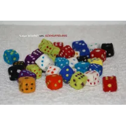 felt dice, cube