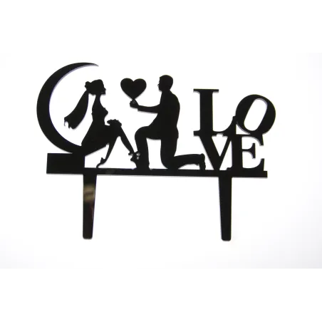 Cake topper Hochzeitstorte, Honeymoon, Heiratsantrag, Brautpaar Torte