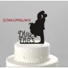 Cake topper Brautpaar Mr&Mrs Kuss