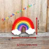 Filz Regenbogen, Babymobile Regenbogen, bunte Regenbogen Geburtskrone