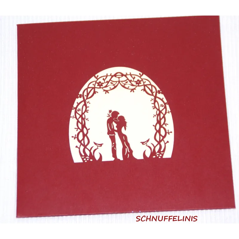 Wedding Card, popup, 3d wedding carriage, Schnuffelinis Wedding Card, popup, 3d wedding carriage, Schnuffelinis