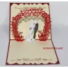 Wedding card Lover/twosome, Popup card 3D