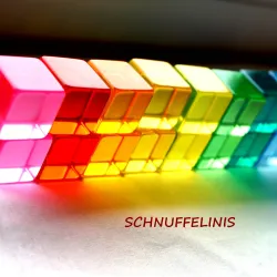 Lichtbausteine aus Acryl, bunte Regenbogen Steine durchsichtig