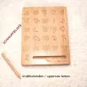 Letter boards, Alphabet tracing board, Montessori toy, stockings