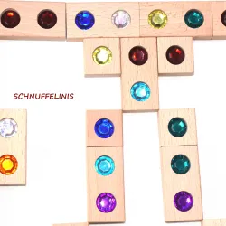 Sparkle stones, glitter stones, diamond building blocks Montessori