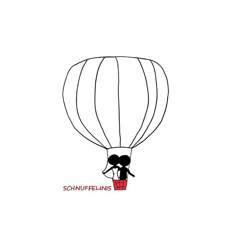 Fingerprint, hot-air balloon ride, wedding gift, guest book wedding Fingerprint, hot-air balloon ride, wedding gift, guest book wedding