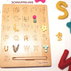 Montessori ABC Schreibtafel Buchstaben