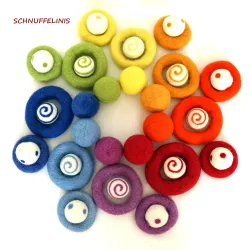 Mandala Set Filz Montessori, Kindergarten Regenbogen Jahreszeiten Idee