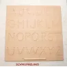 Alphabet Montessori board