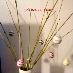 Filzeier Ostereier SET Neon Spiralen