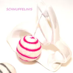 Filzeier, bunte Ostereier, Ostereier mit Filzmuster, bunte Eier