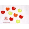 Kids button - apples with thread eye
