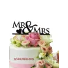 cake topper; Mr&Mrs cake topper, Hochzeitstorten Topper,