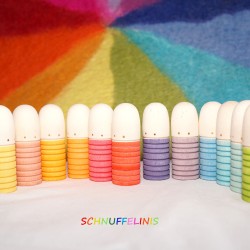 Farbkreis Filzteppich 12 Jahreszeiten Schnuffelinis