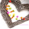 Easter garland with felt Easter eggs & carrots