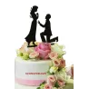 Cake topper Brautpaar Heiratsantrag