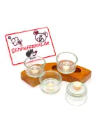 Tea candle light glasses