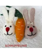 Bunny and carrots