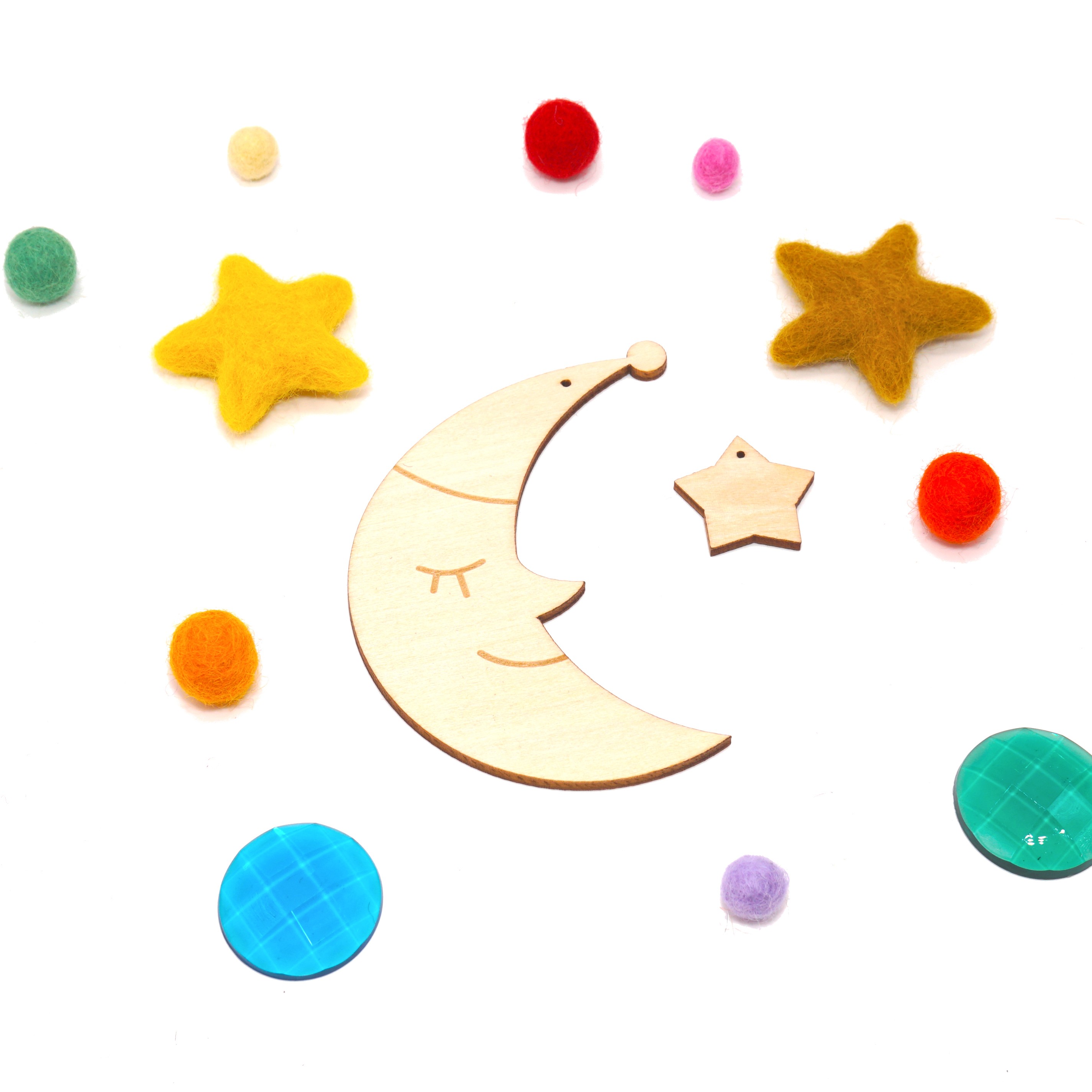 Wooden figures DIY accessories